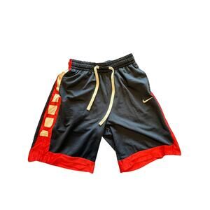 Nike Elite Dri-FIT Basketball Shorts Mens Dark Gray Red White‎ Athletic